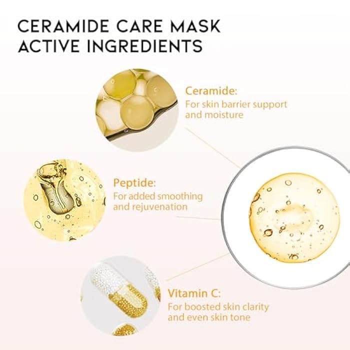 #OOTD Hydrating Sheet Mask Starter Kit Variety Pack for Skin Care, Dry, Ance, Sensitive Skin, Korean Vegan Facial Sheet Mask for Men & Women, Collagen, Cica, Ceramide, Hyaluron, Retinol 5EA - Image 4