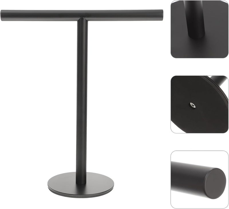 Ciieeo Standing Towel Rack Stainless Steel Towel Holder Portable Floor-Mounted Organizer - Image 4