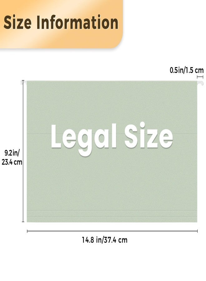 SUNEE Hanging File Folders Legal Size, 25 Pack File Folders 1/5-Cut Tabs, Morandi Colors, Stay Organized for Your Home and Office Bulk File and Documents - Image 2