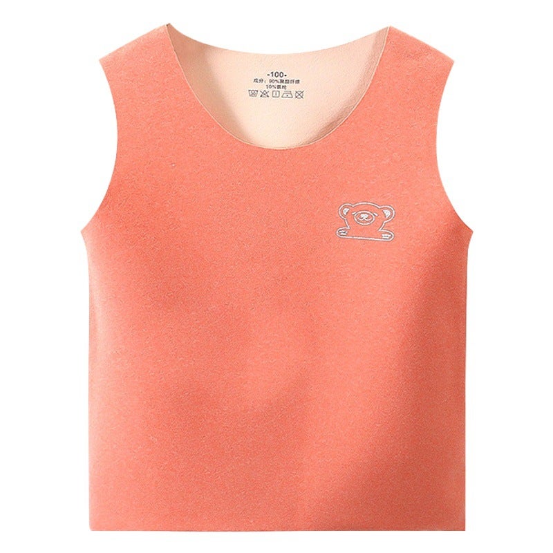 2025 New Autumn and Winter Pure Cotton Kidsren''s Warm Vest Fleece-Lined Thickeneding Infant Kidsren''s Waistcoat Baby Cardigan Vest - Image 2