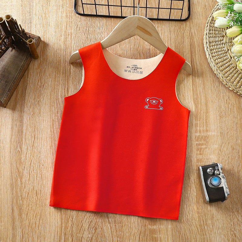 2025 New Autumn and Winter Pure Cotton Kidsren''s Warm Vest Fleece-Lined Thickeneding Infant Kidsren''s Waistcoat Baby Cardigan Vest - Image 5