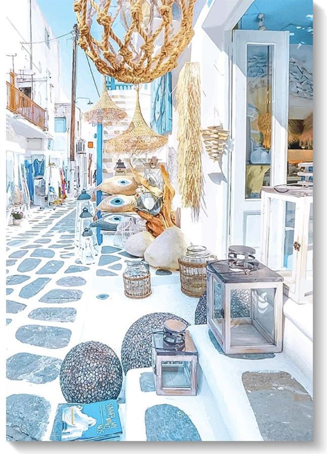RYN Stone Road Wall Art Multicolour 40x60cm - Image 1