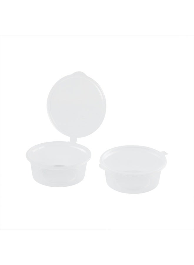 Restaurantware أكواب جيلي شوت RW بحجم 2 أونصة، 2000 كوب حصص آمنة للاستخدام في الميكروويف - مقاومة للكسر، قابلة للتصرف، حاويات صلصة بلاستيكية شفافة، للعينات، التوابل، أو الإضافات - Image 1