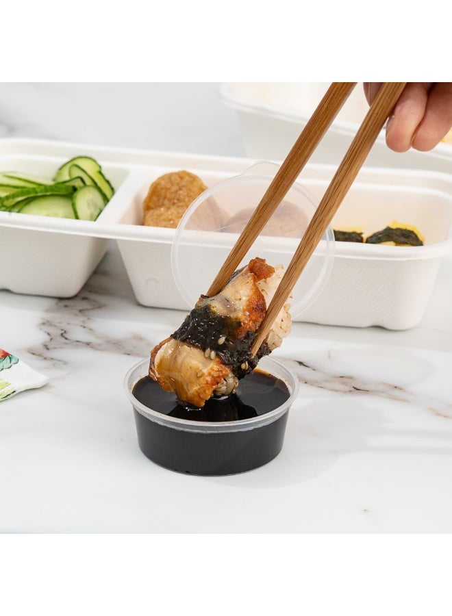 Restaurantware أكواب جيلي شوت RW بحجم 2 أونصة، 2000 كوب حصص آمنة للاستخدام في الميكروويف - مقاومة للكسر، قابلة للتصرف، حاويات صلصة بلاستيكية شفافة، للعينات، التوابل، أو الإضافات - Image 5