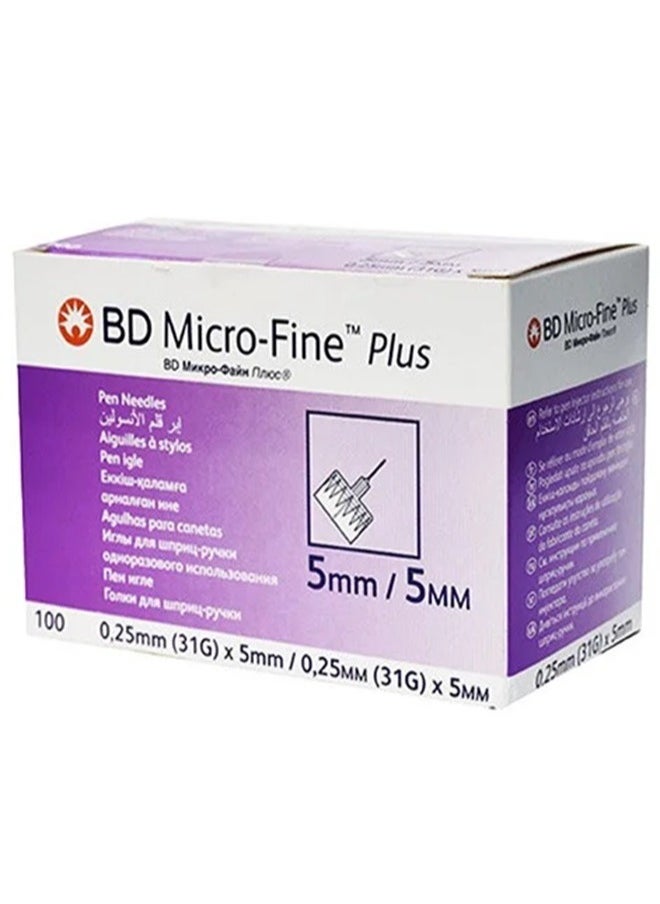 BD Micro Fine 5mm Insulin Pen Needles 31G (Box of 100 Pieces)  - Image 3