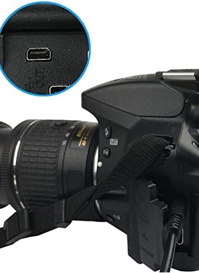 Sqrmekoko - Replacement Camera Transfer Data Sync Charging Cable Cord Compatible with Sony Cybershot Cyber-Shot DSCH200, DSCH300,DSCW370,DSCW800,DSCW830,DSC-H200,DSC-H300,DSC-W370,DSC-W800,DSC-W830 Digital Camera - Image 1