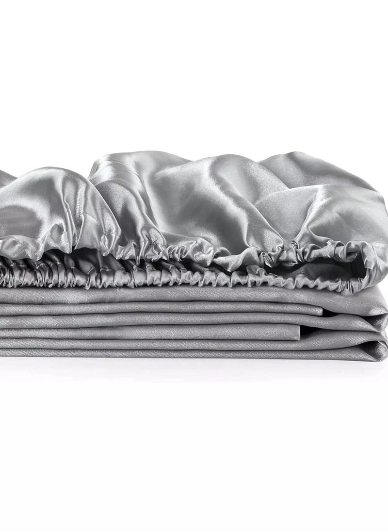 Generic Plain Satin Fitted Sheet  - Image 2