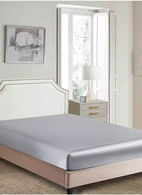 Plain Satin Fitted Sheet
