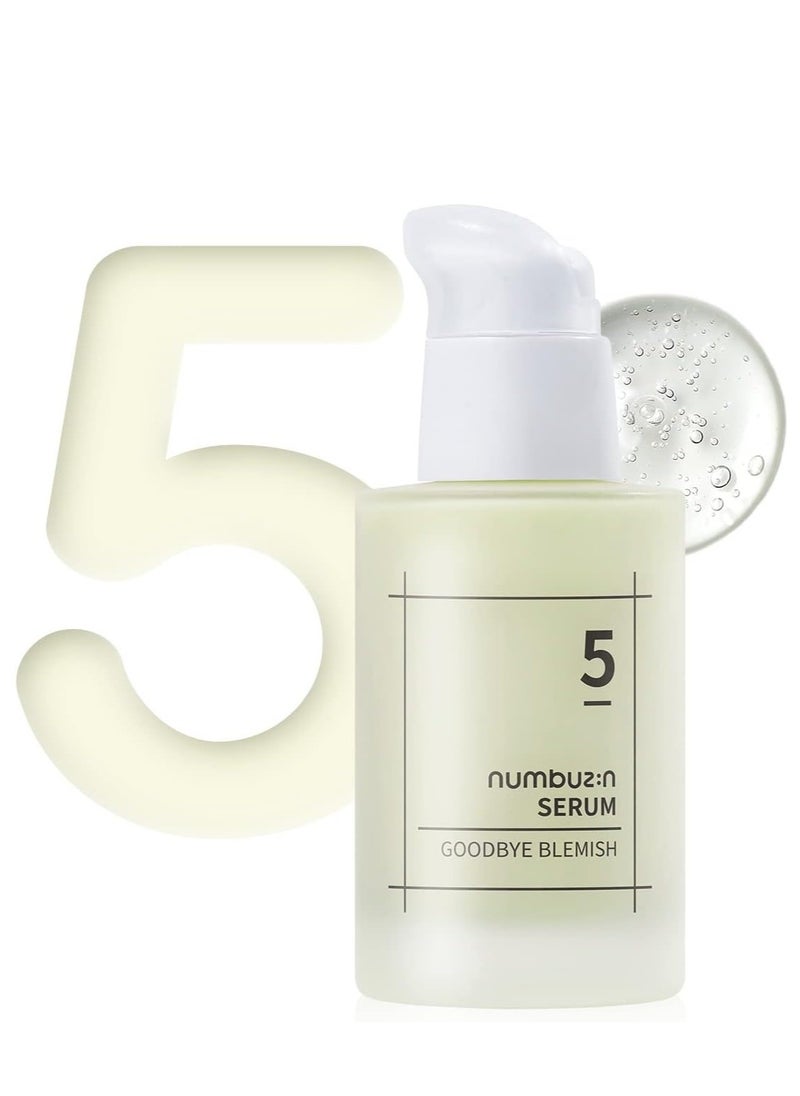 numbuzin - numbuzin No.5 Goodbye Blemish Serum | Vitamin C, Niacinamide, Antioxidant, Brightening Hyperpigmentation, Dark Spots, Acne Scars, Lightweight Gel | Korean Skin Care for Face, 1.69 fl oz - Image 1