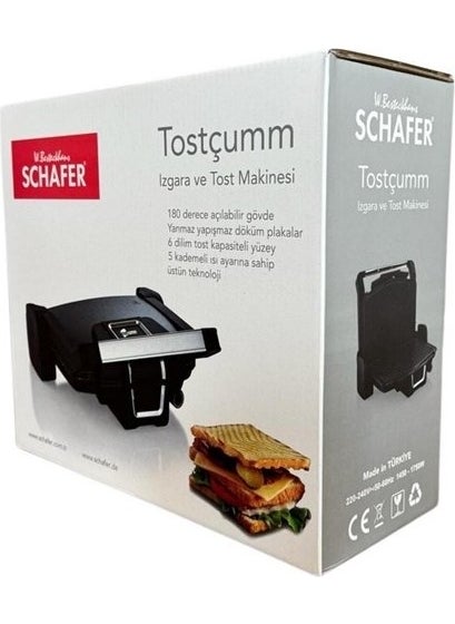 Schafer toast Machine Tostçumm 1500W Inox  - Image 3