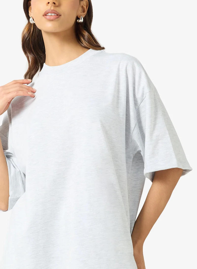 TOPSHOP Oversized Drop Shoulder T-Shirt
