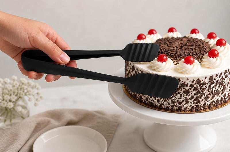 Dynore Stainless Steel Black Matt Cake Tong - Image 3
