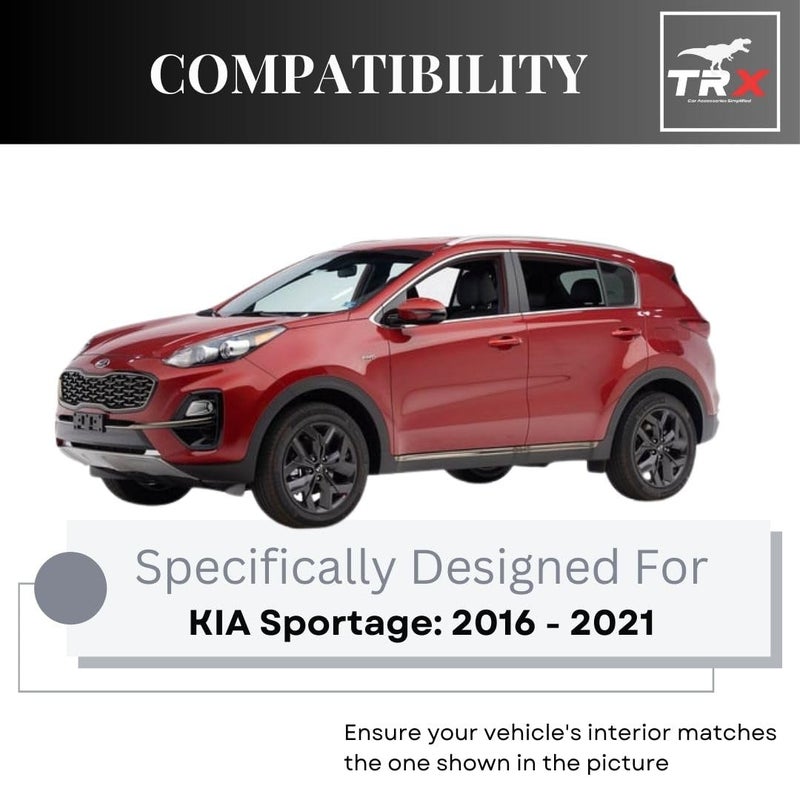  تي ار اكس اوتو منظم مسند ذراع وحدة التحكم المركزية TRX AUTO لسيارة كيا سبورتاج (موديلات ٢٠١٦، ٢٠١٧، ٢٠١٨، ٢٠١٩، ٢٠٢٠، ٢٠٢١) | صينية تخزين مسند ذراع بمقاس مخصص مع بطانة مانعة للانزلاق | ملحقات داخلية لسيارة كيا سبورتاج - Image 5
