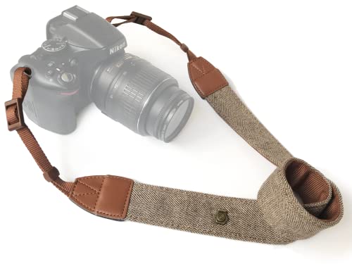 Alled Camera Strap Neck, Adjustable Vintage Soft Camera Straps Shoulder Belt for Women/Men,Camera Strap for Nikon/Canon/Sony/Olympus/Samsung/Pentax ETC DSLR/SLR - Image 1