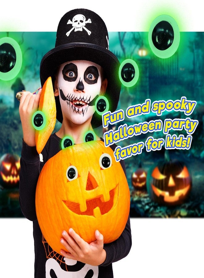 جا-رو عيون لاصقة مضيئة في الظلام من JA-RU (عبوة من قطعتين) - لعبة زاحفة نافذة مضيئة إسفنجية لتزيين الهالوين وهدايا الحفلات 27-1 - Image 5