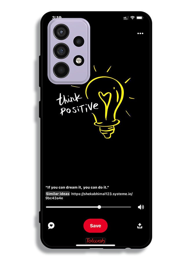 Tolwak Samsung Galaxy A52s 5G Protective Case Cover Think Positive - Image 1