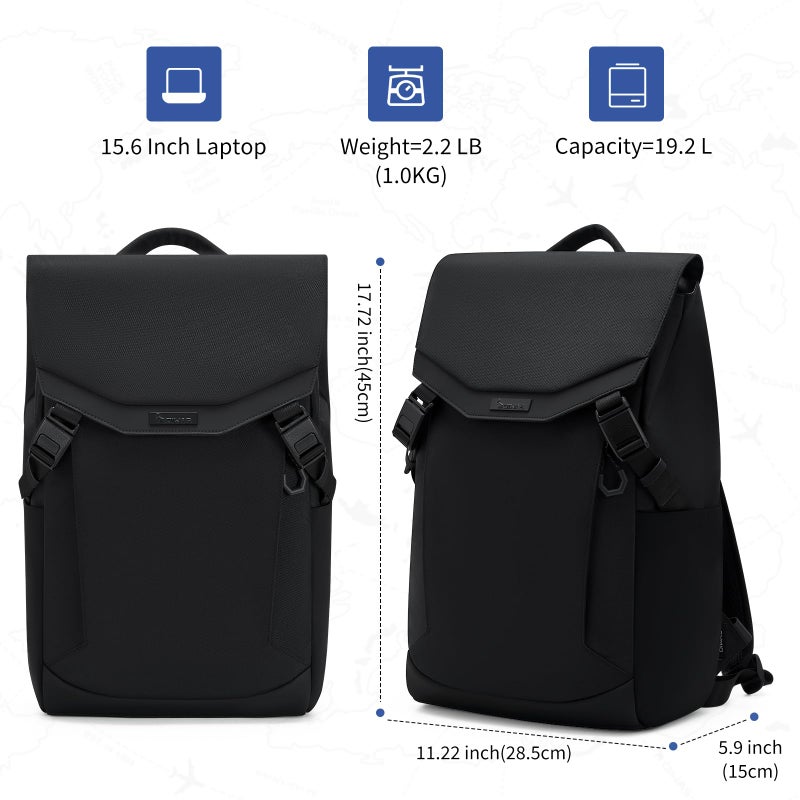 OIWAS Backpack for Men, 16 Inch Laptop Backpack for Men with Magnetic Buckle, Water-Resistant Travel Laptop Backpack - Image 4