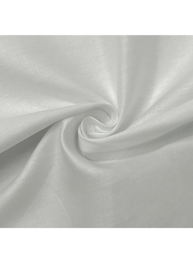 MULBERRY LIVING 100% Cotton -250 TC Serenity Solids Double King Size Fitted Bedsheet(180x200x30 cms) with 2 Pillow Covers (50 x 75 cms) - Silver Grey