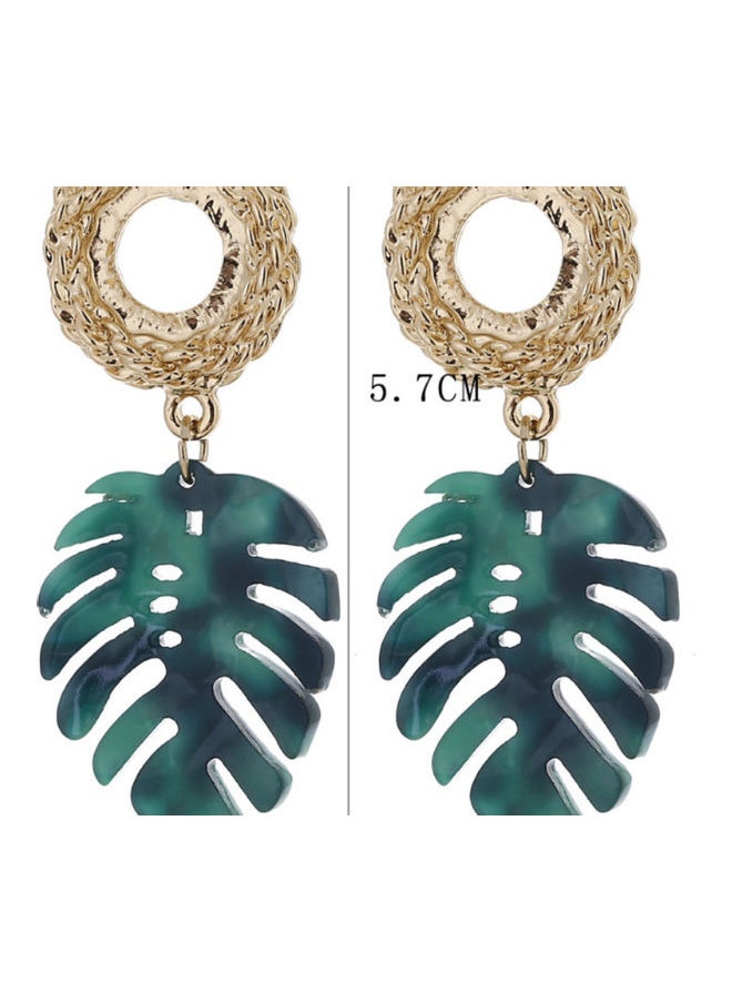NIBEMINENT - 925 Silver Leaf Fashion Creative Earrings - Image 1