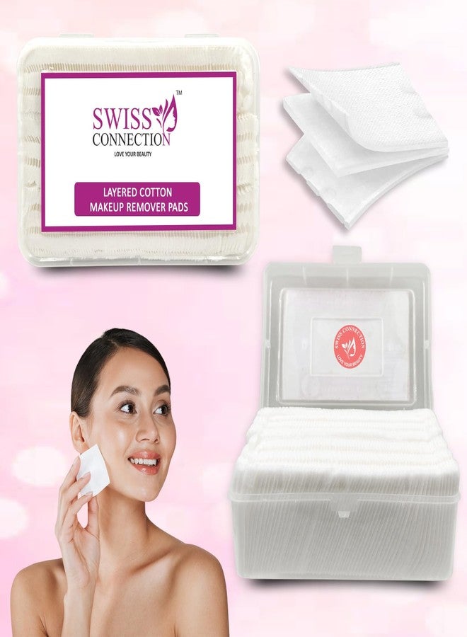 Swiss Connection وسادات قطنية لإزالة المكياج من إس سي إن بيوتي - وسادات قطنية ناعمة ولطيفة لإزالة المكياج والتونر والعناية بالبشرة - (100 قطعة) - Image 1