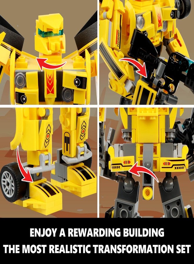 HIGH GODO Transforming Building Set, Collectible 2in1 Transformation Robot and Truck Building Block Set, Cool Robots Toys Gifts for Teens Adults 14+ (636 Pieces) - Image 3