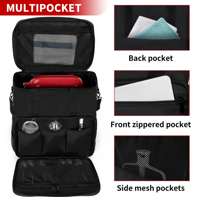TORIBIO Kitchen Mixer Storage Bag Compatible with KitchenAid and Extra Accessories, Mixer Portable Carrying Bag/Case fit for 6-Quart and 8-Quart Mixers, 15.7" x 10.6" x 17.7" - Image 5