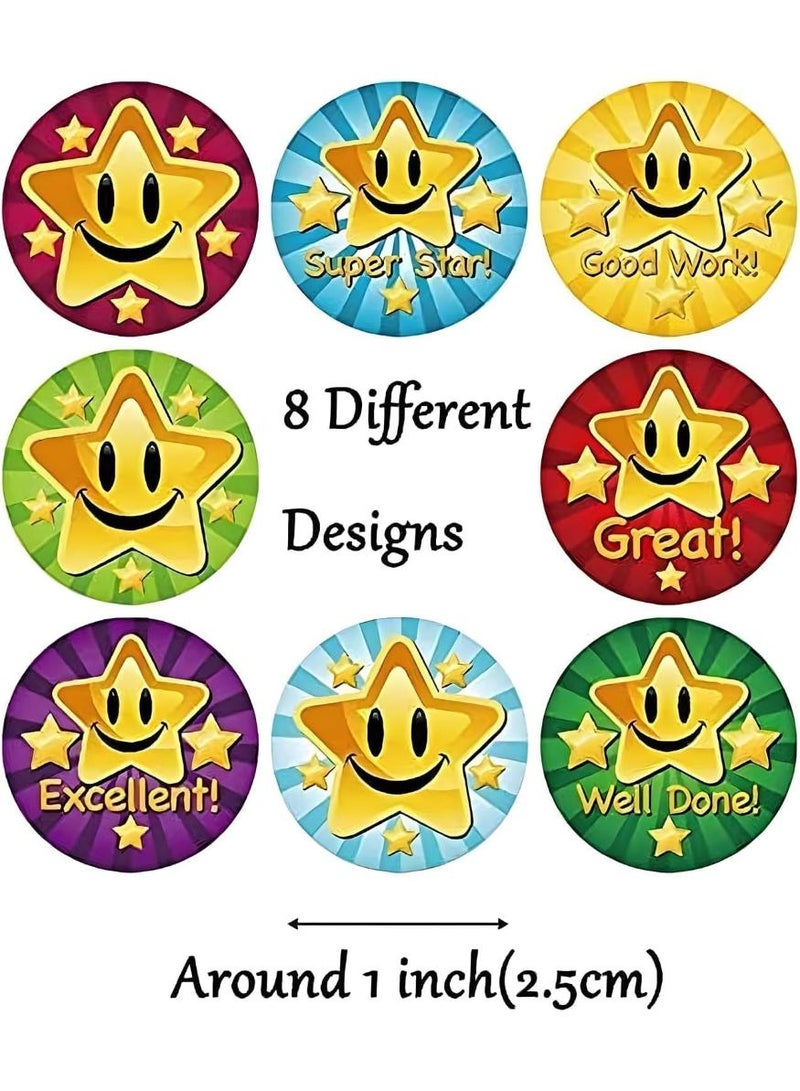 فوميمو ملصقات مكافآت نجوم للاطفال ، 3000 قطعة ملصقات ملونة بتصميمات حيوانات ممتعة، مكافآت تدريب على استخدام المرحاض، مثالية لمخططات السلوك في الفصل الدراسي ولوازم المعلمين وأنشطة ما قبل المدرسة - Image 4
