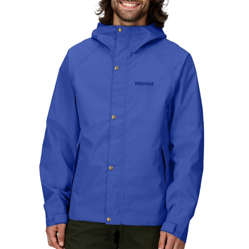 MARMOT Mens Cascade Durable Waterproof Rain Jacket Trail Blue Large