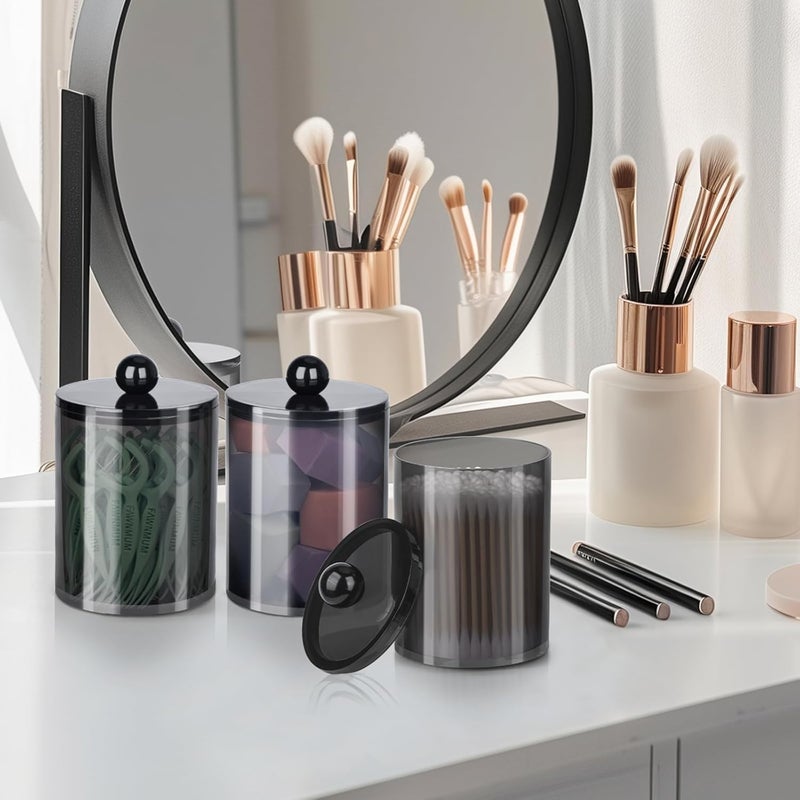 Xpandio Cotton Swab Dispenser, Cotton/Earbud Holder Storage Box, Cosmetics Makeup Storage Holder Box for Women Organizer Container - Image 3