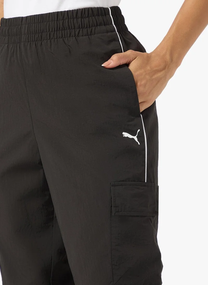 PUMA black Woven Cargo Pants for Women | Best Price UAE