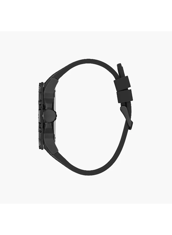 جس Black Chronograph Watch for Men