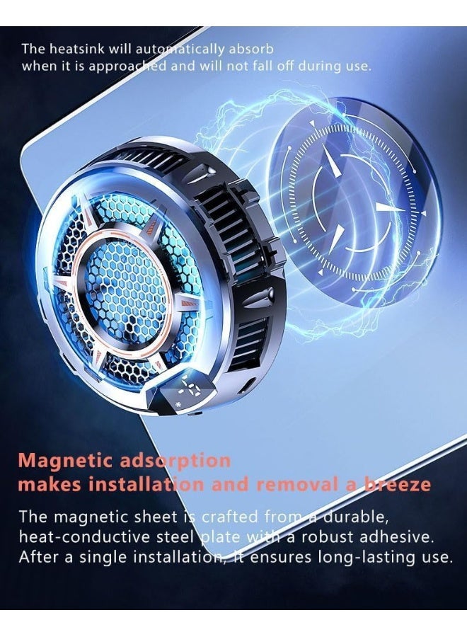 مبرد لوحي و iPad مع عرض درجة الحرارة، مبرد أشباه الموصلات TEC وتعديل تبريد بثلاثة سرعات، مبرد لوحي مغناطيسي متوافق مع Mag-safe لأجهزة iPad/Surface Pro/Samsung Tab/Steam Deck - Image 3