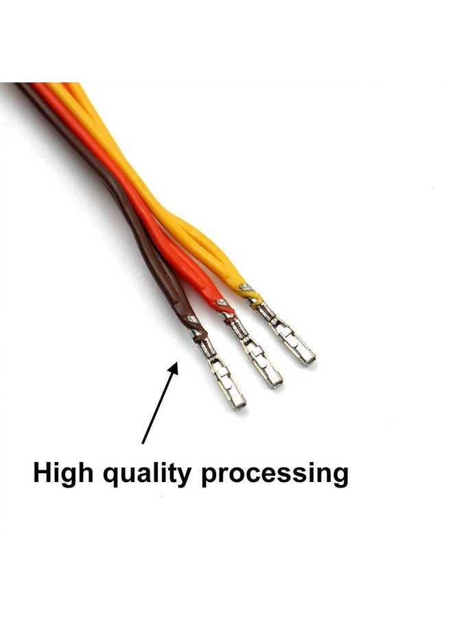 elechawk Servo Y Harness Splitter Cable 3 Pin Connector Wire Male To Female 4 Way Extension Lead Compatible With Jr Futaba Rc Car Airplanes (3Pcs 1To2 And 2Pcs 1To3) - Image 5