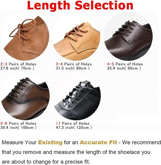 Demoda Athletic Thin Shoe Laces for Formal Shoe, Casual Shoes Laces - Shoe Strings (Pack of 3 pair) Tan,80cm - Image 2