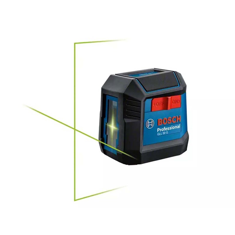 BOSCH Bosch Professional GLL 50 G Line Laser Green Laser Technology 15m Compact Design IP55 Protection Tripod Thread 14 2 x 15 V LR6 AA  - Image 1