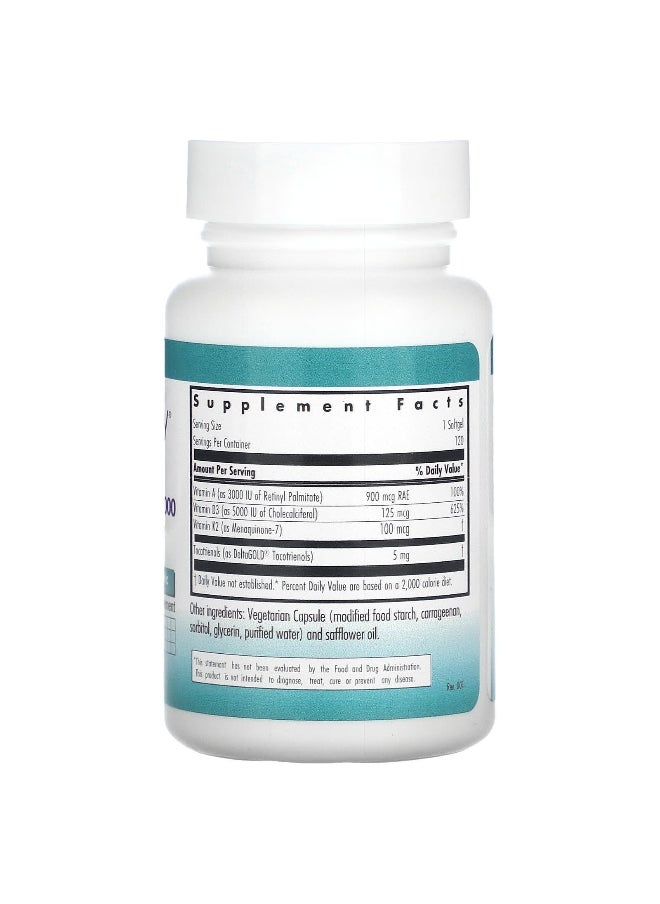 Nutricology Nutricology, Vitamin D3 Complete 5000, 120 Veggie Softgels  - Image 2