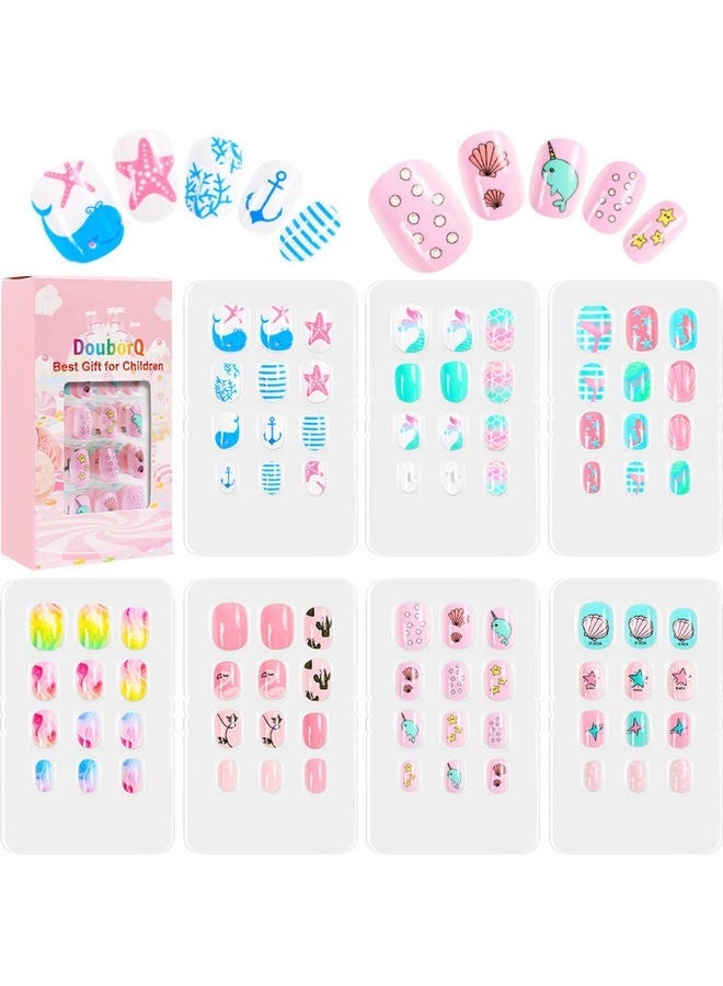 مجموعة أطراف أظافر متعددة الألوان، 84 قطعة - Image 1