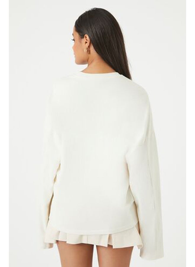 FOREVER 21 Drop-Sleeve Crew Top - Image 3