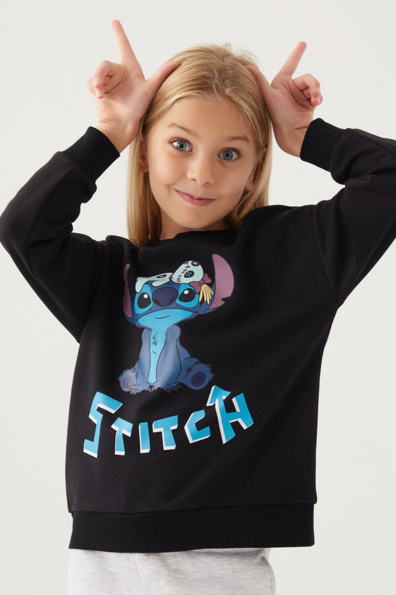 STITCH Toy Black Girl Sweatshirt  - Image 1
