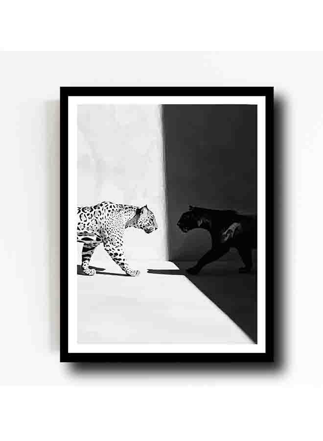 Wild Cats Wall Art – Majestic Big Cat Canvas Print – High-Quality Eco-Friendly Paint – Vivid & Long-Lasting Colors – Available in Wood or Aluminium Frames – Perfect for Living Room, Office, Study, and More  - Image 4