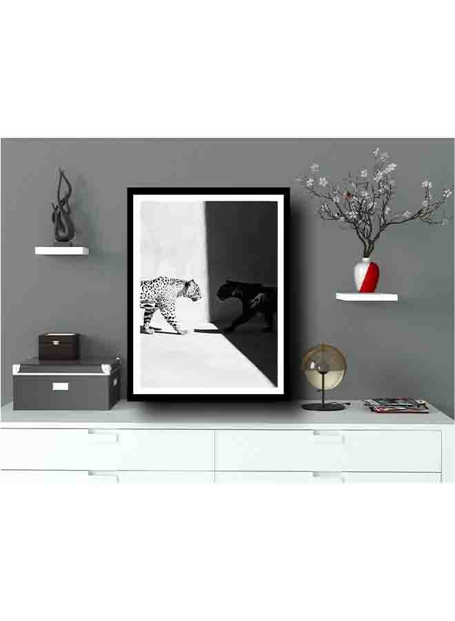 Wild Cats Wall Art – Majestic Big Cat Canvas Print – High-Quality Eco-Friendly Paint – Vivid & Long-Lasting Colors – Available in Wood or Aluminium Frames – Perfect for Living Room, Office, Study, and More  - Image 5