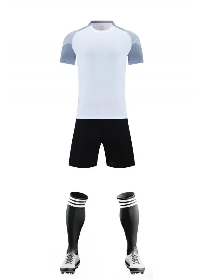 Football Set Quick-drying Short-sleeved Sports Jerseys For Adults And Children, Training Camp Compeion Uniforms Ready Stock, 15 Styles