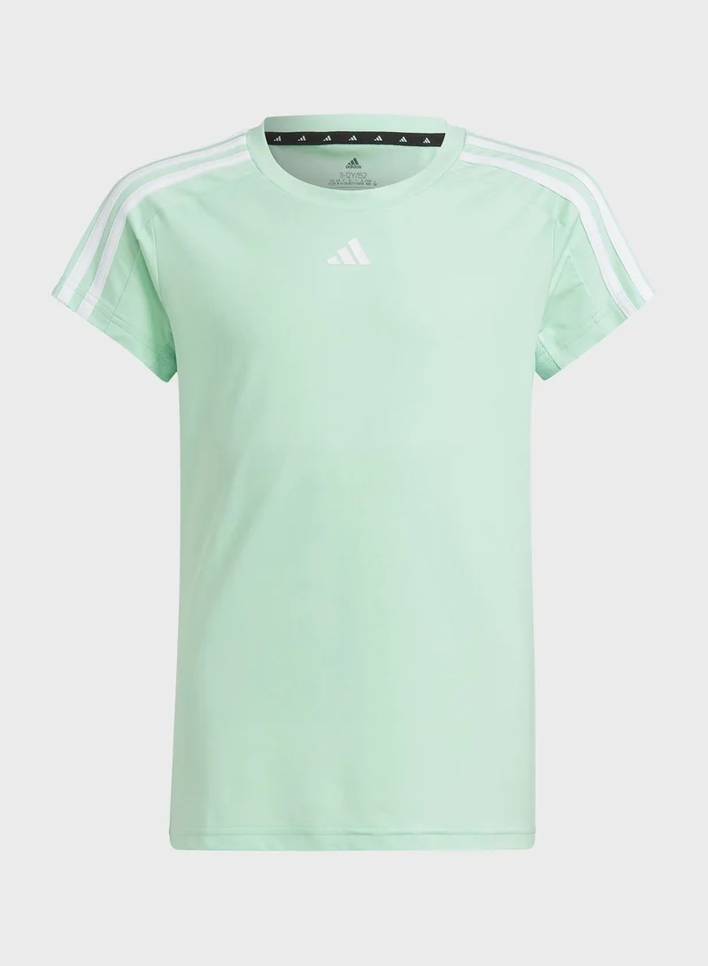 Adidas Train Essentials AEROREADY 3-Stripes Slim-Fit Training T-Shirt