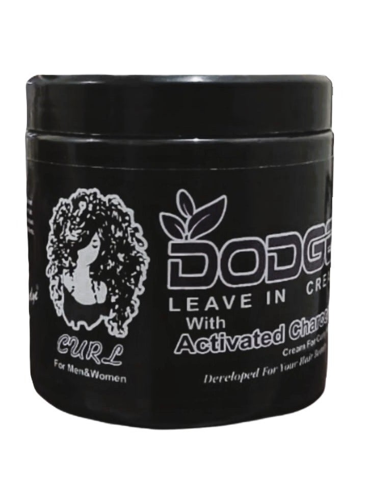 Dodge Leave In Cream with Activated Charcoal Cream For Curly Hair 450gm - Image 2