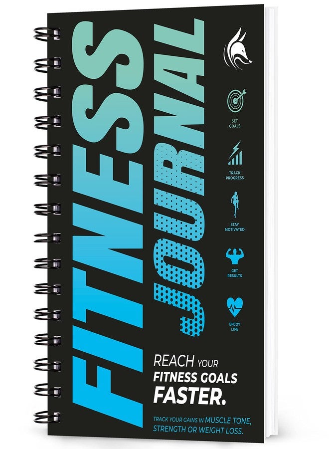Clever Fox Fitness Journal Workout Log Book - Daily Fitness Planner Workout Journal for Women and Men. Spiral-Bound, Laminated Cover, Thick Pages, A5 (Ocean Blue) - Image 1