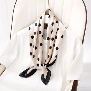 New Silk Square Scarf Versatile Spring Autumn apricot wave point - pzsku/Z60FAB8A45CF3C6823376Z/45/1746191422/82f077e0-c64d-41a4-af7e-5479e7831fce