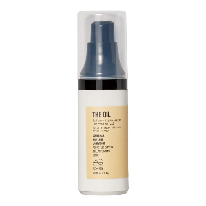 AG Care The Oil Argan Smoothing Oil, Lightweight, Non-Greasy Shine for All Hair Types - Softens & Adds Slip - 1 Fl Oz - Image 1