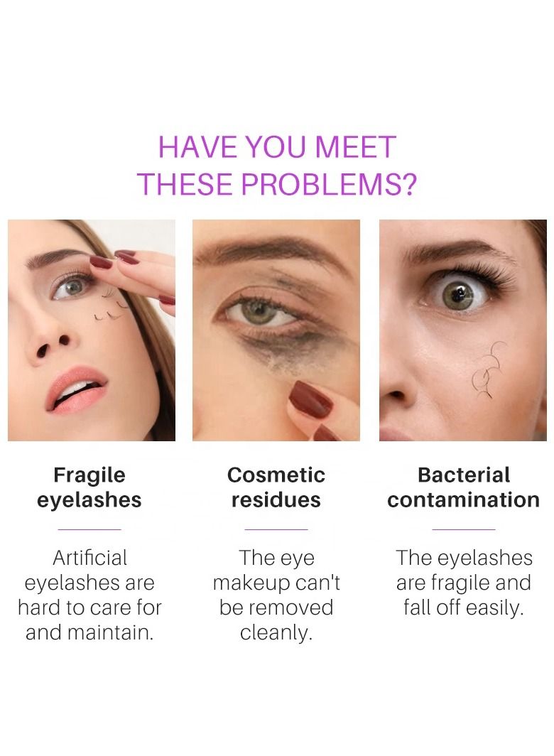 SAUVASINE Eye Lash Shampoo 50ml , Remove Makeup Residue & Mascara, Gentle Deep Cleansing and No Irritating or Burning for Eyelash Extension Foam , Perfect for Salon Use and Home Care  - Image 3