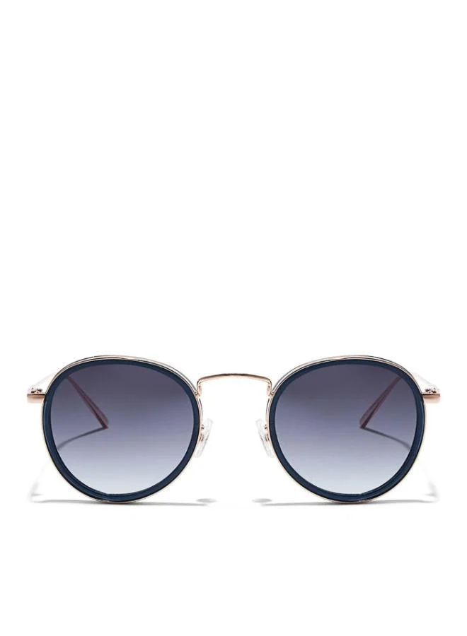 30Sundays MOD SQUAD Women Blue Sunglasses - Frame Material: Metal + Acetate - Lens Color: Blue- Frame Color: Blue - Full Rim