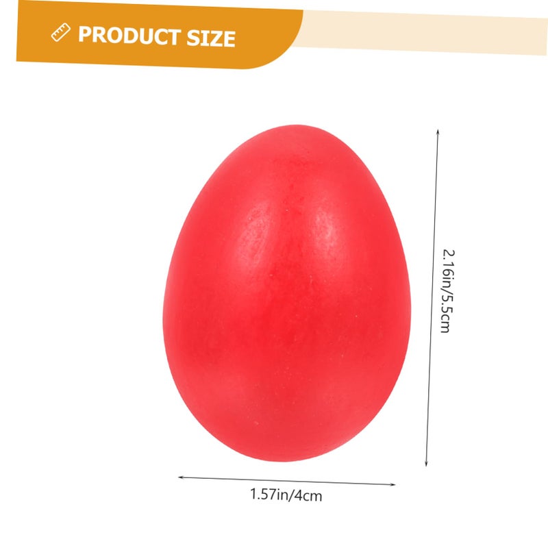 Natural Wooden Eggs for Crafts 12 Pack Realistic Simulation Decor DIY Easter Home Decoration - Image 3